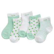 Load image into Gallery viewer, Cotton Baby Girls Socks Thin Summer Breathable Mesh Kids Toddler Socks Cute Cartoon Children Socks Infant Clothing 5Pairs/lot
