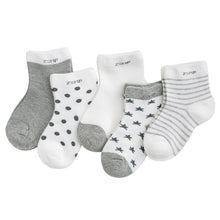 Load image into Gallery viewer, Cotton Baby Girls Socks Thin Summer Breathable Mesh Kids Toddler Socks Cute Cartoon Children Socks Infant Clothing 5Pairs/lot
