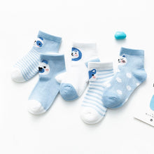 Load image into Gallery viewer, Cotton Baby Girls Socks Thin Summer Breathable Mesh Kids Toddler Socks Cute Cartoon Children Socks Infant Clothing 5Pairs/lot
