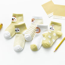Load image into Gallery viewer, Cotton Baby Girls Socks Thin Summer Breathable Mesh Kids Toddler Socks Cute Cartoon Children Socks Infant Clothing 5Pairs/lot
