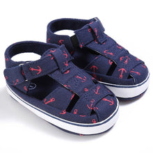 Load image into Gallery viewer, Kids Newborn Baby Boys Fashion Summer Soft Crib Shoes First Walker Anti Slip Sandals Shoe
