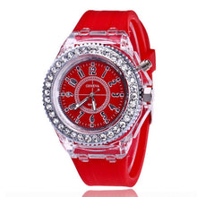 Load image into Gallery viewer, Led Flash Luminous Watches Personality Trends Students Lovers Jellies Woman Men's Watches 7 color Light WristWatch Kids
