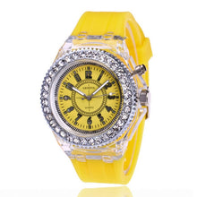 Load image into Gallery viewer, Led Flash Luminous Watches Personality Trends Students Lovers Jellies Woman Men's Watches 7 color Light WristWatch Kids
