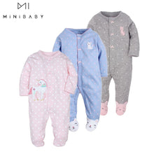 Load image into Gallery viewer, Baby clothing ! new born baby clothes newborn home wear ropa baby girl romper 100% cotton baby costume infant boy sleep pajamas
