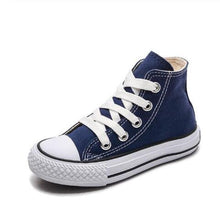 Load image into Gallery viewer, Kids shoes for girl children canvas shoes boys sneakers Spring autumn girls shoes White High Solid fashion Children shoes
