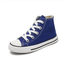 Load image into Gallery viewer, Kids shoes for girl children canvas shoes boys sneakers Spring autumn girls shoes White High Solid fashion Children shoes
