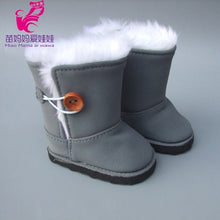 Load image into Gallery viewer, fit for 18 inch Girls Dolls Snow Boots shoes for doll accessories baby doll winter Chirstmas shoes
