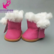 Load image into Gallery viewer, fit for 18 inch Girls Dolls Snow Boots shoes for doll accessories baby doll winter Chirstmas shoes
