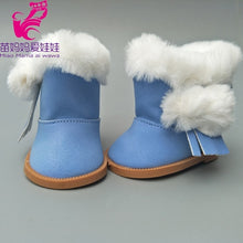 Load image into Gallery viewer, fit for 18 inch Girls Dolls Snow Boots shoes for doll accessories baby doll winter Chirstmas shoes
