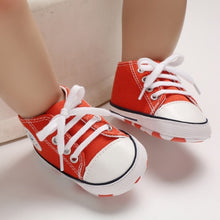 Load image into Gallery viewer, Canvas Baby Sports Sneaker Newborn Baby Girls Shoes boys First Walkers Shoes Infant Toddler Soft Sole Anti-slip  baby moccasins

