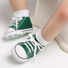 Load image into Gallery viewer, Canvas Baby Sports Sneaker Newborn Baby Girls Shoes boys First Walkers Shoes Infant Toddler Soft Sole Anti-slip  baby moccasins

