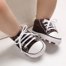 Load image into Gallery viewer, Canvas Baby Sports Sneaker Newborn Baby Girls Shoes boys First Walkers Shoes Infant Toddler Soft Sole Anti-slip  baby moccasins
