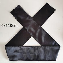 Load image into Gallery viewer, Custom Logo Silk Satin Drawstring Bags Headband Shower Cap For Hair Wigs Wrap Grip Band Laying Scarf Wrapping
