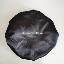 Load image into Gallery viewer, Custom Logo Silk Satin Drawstring Bags Headband Shower Cap For Hair Wigs Wrap Grip Band Laying Scarf Wrapping
