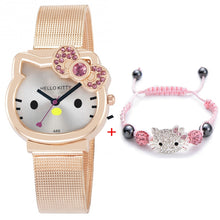 Load image into Gallery viewer, High Quality Cartoon Cute Mesh Stainless Steel Band Quartz Watch Children Kids Girls Boys Casual Bracelet Wristwatch Relogio
