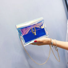 Load image into Gallery viewer, Fashion Women Handbags Laser Clear Transparent Tote Hologram Handbag Purse Shoulder Bag Coin Purses
