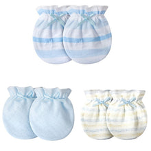 Load image into Gallery viewer, 3 Pair/Set Baby Gloves 0-6 Month Newborn Infant Anti-grab Glove Foot Cover Thin New
