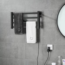 Load image into Gallery viewer, Intelligent Thermostatic Electric Heating Towel shelf rack Carbon Fiber Heating Household Towel Rack
