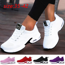 Load image into Gallery viewer, Fashion Women Lightweight Sneakers Vulcanize Shoes Outdoor Sport Shoes Breathable Mesh Comfort Casual Shoes Air Cushion Lace Up
