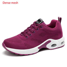 Load image into Gallery viewer, Fashion Women Lightweight Sneakers Vulcanize Shoes Outdoor Sport Shoes Breathable Mesh Comfort Casual Shoes Air Cushion Lace Up
