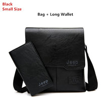 Load image into Gallery viewer, JEEP BULUO Man's Bag 2PC/Set Men Leather Messenger Shoulder Bags Business Crossbody Casual Bags Famous Brand Male Drop Shipping
