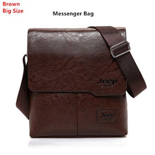 Load image into Gallery viewer, JEEP BULUO Man's Bag 2PC/Set Men Leather Messenger Shoulder Bags Business Crossbody Casual Bags Famous Brand Male Drop Shipping
