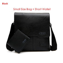 Load image into Gallery viewer, JEEP BULUO Man's Bag 2PC/Set Men Leather Messenger Shoulder Bags Business Crossbody Casual Bags Famous Brand Male Drop Shipping
