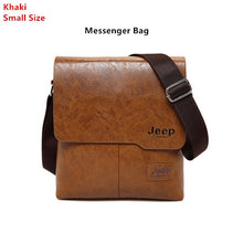 Load image into Gallery viewer, JEEP BULUO Man's Bag 2PC/Set Men Leather Messenger Shoulder Bags Business Crossbody Casual Bags Famous Brand Male Drop Shipping
