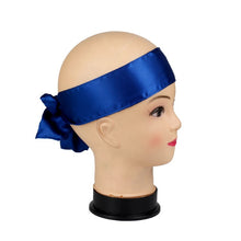 Load image into Gallery viewer, Custom Logo Rose Black Silk Satin Headband Wig Wrap Grip Band For Hair Satin Edge Laying Scarf Wrap
