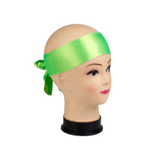 Load image into Gallery viewer, Custom Logo Rose Black Silk Satin Headband Wig Wrap Grip Band For Hair Satin Edge Laying Scarf Wrap
