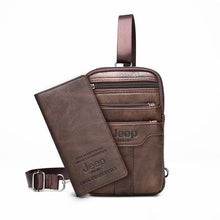 Load image into Gallery viewer, JEEP BULUO Men Shoulder Messenger Bag Small Multi-function Sling Chest Bag Legs Waist Bag For Man New Fashion Casual Crossbody
