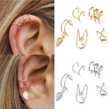 Load image into Gallery viewer, 1/5PCS Ear Cuffs 2020 Fashion Earrings No Piercing Fake Cartilage Earring Leaf Ear Cuff Clip Earrings for Women
