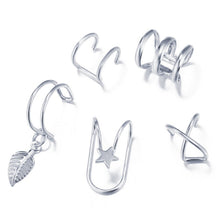 Load image into Gallery viewer, 1/5PCS Ear Cuffs 2020 Fashion Earrings No Piercing Fake Cartilage Earring Leaf Ear Cuff Clip Earrings for Women
