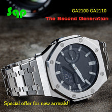 Load image into Gallery viewer, GA2100 The Second Generation Watch Set Modification GA2110 Watchband Bezel 100% Metal 316L Stainless Steel
