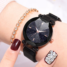 Load image into Gallery viewer, Galaxy Ladies Watch Hot Fashion Starry Sky Convex Glass Quartz Mesh With Magnetic Buckle Ladies Watch reloj mujer часы женские
