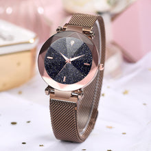 Load image into Gallery viewer, Galaxy Ladies Watch Hot Fashion Starry Sky Convex Glass Quartz Mesh With Magnetic Buckle Ladies Watch reloj mujer часы женские
