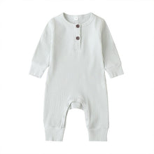 Load image into Gallery viewer, 2020 Baby Spring Autumn Clothing Newborn Infant Baby Boy Girl Cotton Romper Knitted Ribbed Jumpsuit Solid Clothes Warm Outfit

