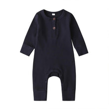 Load image into Gallery viewer, 2020 Baby Spring Autumn Clothing Newborn Infant Baby Boy Girl Cotton Romper Knitted Ribbed Jumpsuit Solid Clothes Warm Outfit
