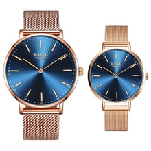 Load image into Gallery viewer, 2020 Couple Watches For Lovers LIGE Top Brand Luxury Quartz Clock Waterproof Wristwatch Fashion Casual Ladies Watch Couple Love
