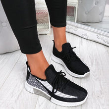 Load image into Gallery viewer, 2020 Women Vulcanized  Woman Mesh Sneakers Female Lace Up Shoes Women's Round Toe Low Heels Ladies Comfortable Casual Footwear
