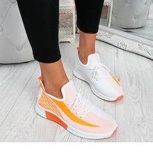 Load image into Gallery viewer, 2020 Women Vulcanized  Woman Mesh Sneakers Female Lace Up Shoes Women's Round Toe Low Heels Ladies Comfortable Casual Footwear
