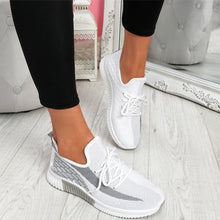 Load image into Gallery viewer, 2020 Women Vulcanized  Woman Mesh Sneakers Female Lace Up Shoes Women's Round Toe Low Heels Ladies Comfortable Casual Footwear
