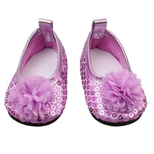 Load image into Gallery viewer, 15 Clolors 7cm Sequins Doll Shoes Cute Flower Star Panda Shoes For 18inch American Doll,1/3 BJD 43cm Baby Girl Dolls Toy Gift
