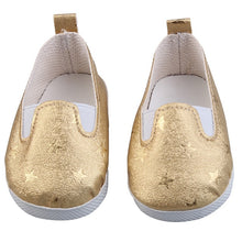 Load image into Gallery viewer, 15 Clolors 7cm Sequins Doll Shoes Cute Flower Star Panda Shoes For 18inch American Doll,1/3 BJD 43cm Baby Girl Dolls Toy Gift
