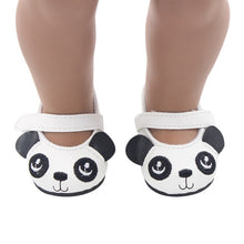 Load image into Gallery viewer, 15 Clolors 7cm Sequins Doll Shoes Cute Flower Star Panda Shoes For 18inch American Doll,1/3 BJD 43cm Baby Girl Dolls Toy Gift
