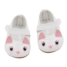 Load image into Gallery viewer, 15 Clolors 7cm Sequins Doll Shoes Cute Flower Star Panda Shoes For 18inch American Doll,1/3 BJD 43cm Baby Girl Dolls Toy Gift

