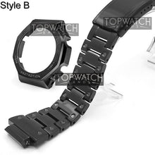 Load image into Gallery viewer, For GA2100 Watch Band Strap Bezel/Case 316L Stainless Steel Metal Steel Belt With Tools Wholesale Watchband GA-2100 GA2110
