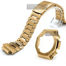 Load image into Gallery viewer, For GA2100 Watch Band Strap Bezel/Case 316L Stainless Steel Metal Steel Belt With Tools Wholesale Watchband GA-2100 GA2110
