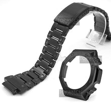 Load image into Gallery viewer, For GA2100 Watch Band Strap Bezel/Case 316L Stainless Steel Metal Steel Belt With Tools Wholesale Watchband GA-2100 GA2110
