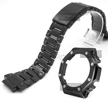 Load image into Gallery viewer, For GA2100 Watch Band Strap Bezel/Case 316L Stainless Steel Metal Steel Belt With Tools Wholesale Watchband GA-2100 GA2110
